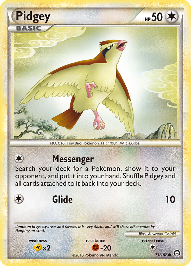Pidgey (71/102) [HeartGold & SoulSilver: Triumphant] - PCA Designer Toys