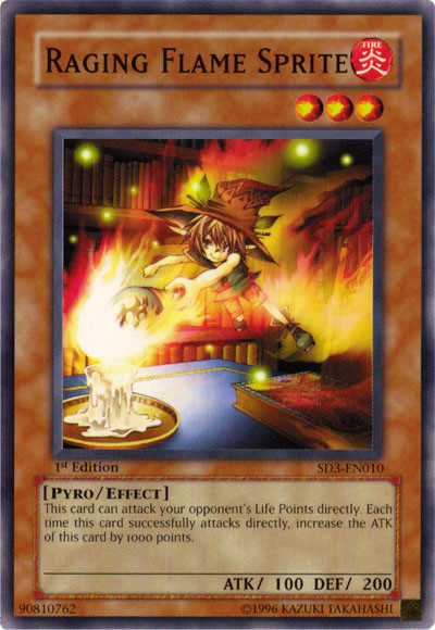 Raging Flame Sprite [SD3-EN010] Common - PCA Designer Toys