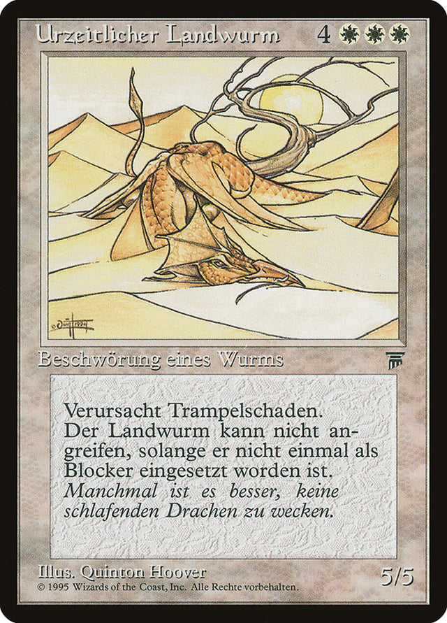 Elder Land Wurm (German) - "Urzeitlicher Landwurm" [Renaissance] - PCA Designer Toys