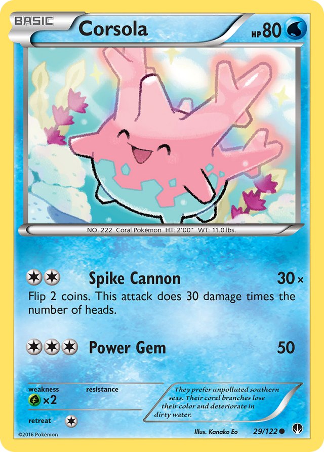 Corsola (29/122) [XY: BREAKpoint] - PCA Designer Toys