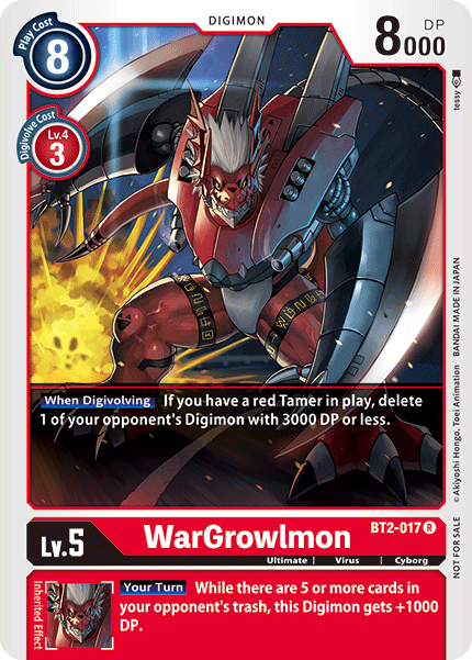 WarGrowlmon [BT2-017] (Alternate Art) [Release Special Booster Ver.1.0]