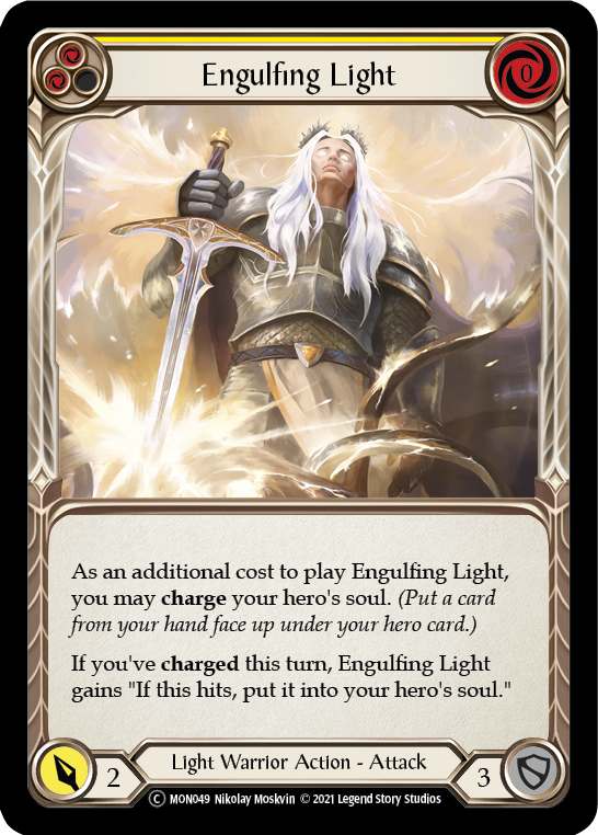 Engulfing Light (Yellow) [U-MON049-RF] (Monarch Unlimited)  Unlimited Rainbow Foil - PCA Designer Toys