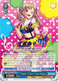 "Poppin'Colors!" Arisa Ichigaya (BD/EN-W03-110S SR) [BanG Dream! Girls Band Party! MULTI LIVE]