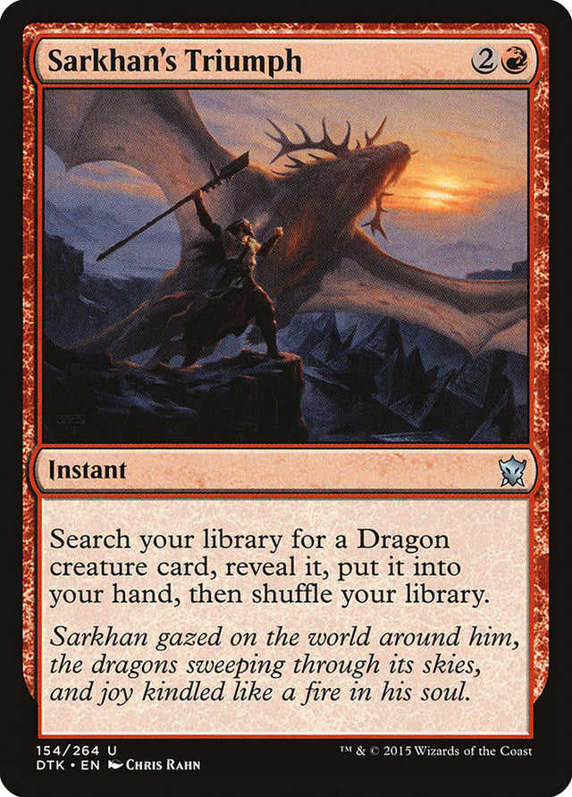 Sarkhan's Triumph [Dragons of Tarkir] - PCA Designer Toys