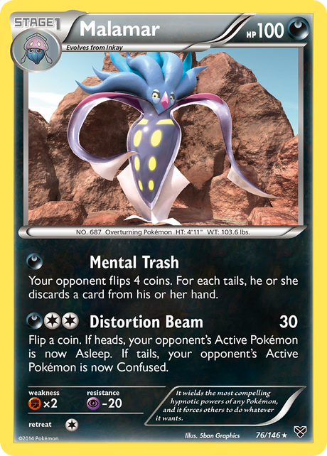 Malamar (76/146) [XY: Base Set] - PCA Designer Toys