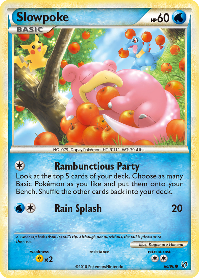 Slowpoke (66/90) [HeartGold & SoulSilver: Undaunted] - PCA Designer Toys