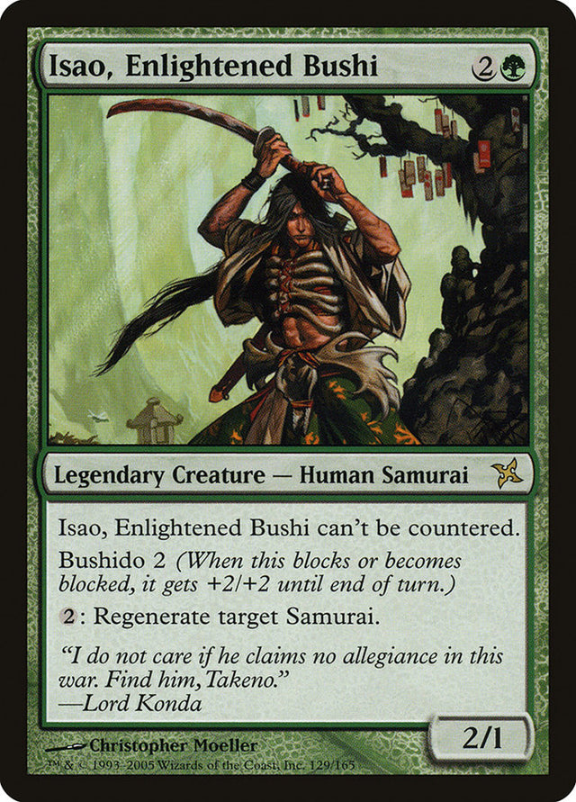 Isao, Enlightened Bushi [Betrayers of Kamigawa] - PCA Designer Toys