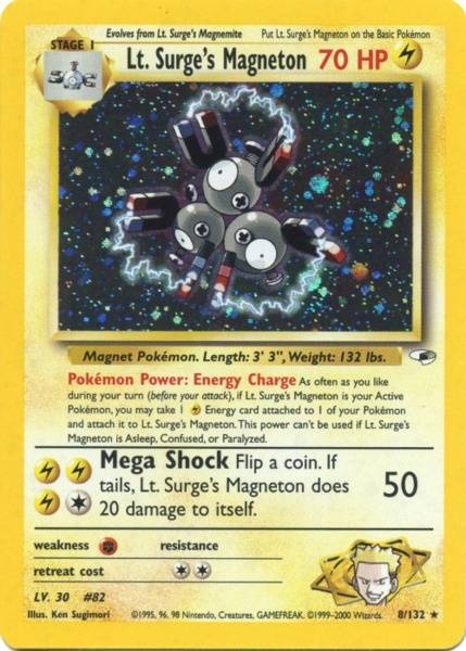 Lt. Surge's Magneton (8/132) [Gym Heroes Unlimited] - PCA Designer Toys