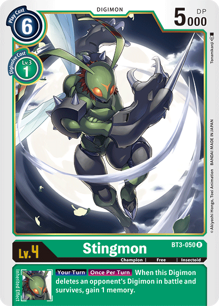 Stingmon [BT3-050] [Release Special Booster Ver.1.5] - PCA Designer Toys