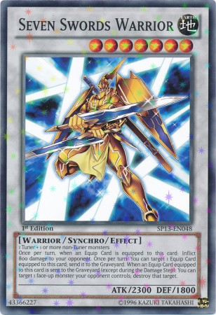 Seven Swords Warrior [SP13-EN048] Starfoil Rare - PCA Designer Toys