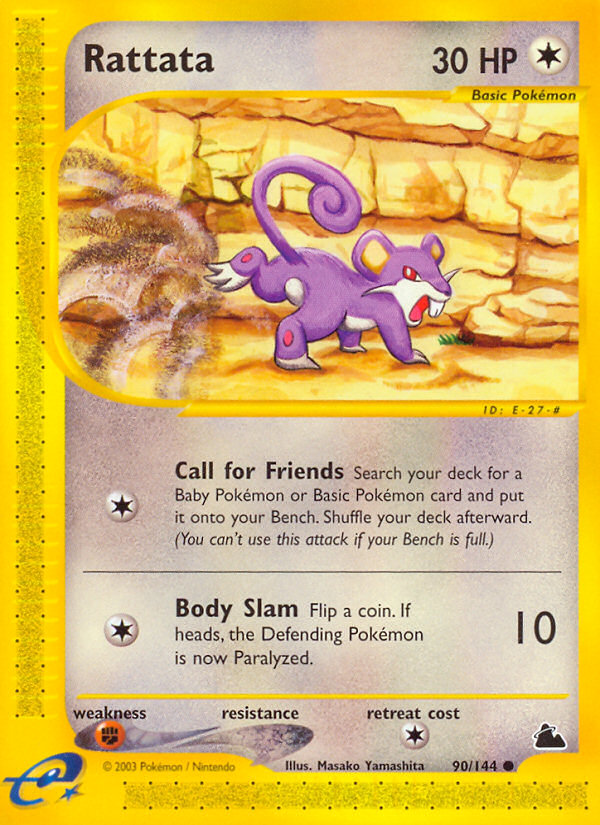 Rattata (90/144) [Skyridge] - PCA Designer Toys