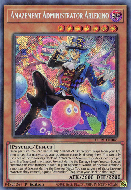 Amazement Administrator Arlekino [LIOV-EN006] Secret Rare - PCA Designer Toys