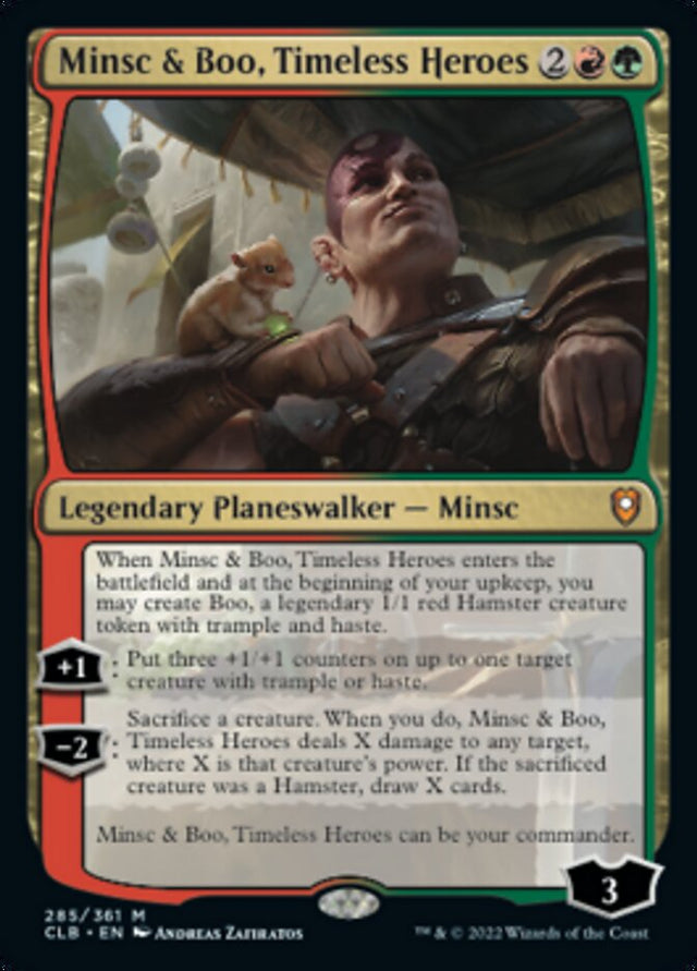 Minsc & Boo, Timeless Heroes [Commander Legends: Battle for Baldur's Gate] - PCA Designer Toys