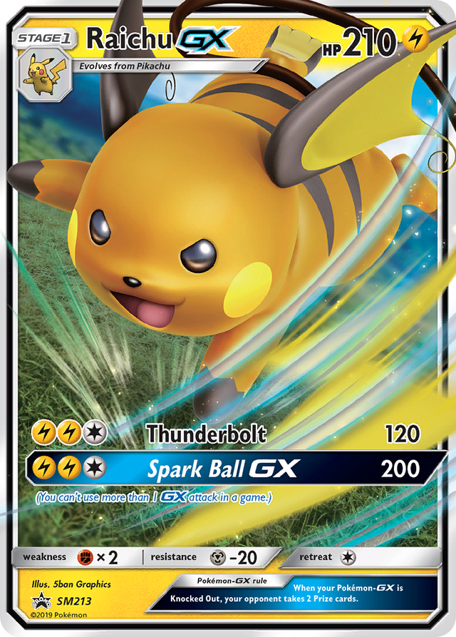 Raichu GX (SM213) [Sun & Moon: Black Star Promos] - PCA Designer Toys