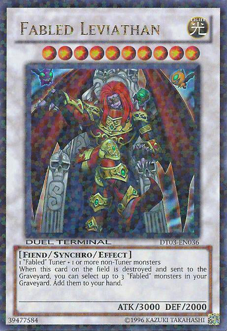 Fabled Leviathan [DT03-EN036] Ultra Rare - PCA Designer Toys