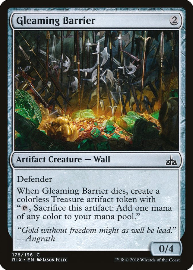 Gleaming Barrier [Rivals of Ixalan] - PCA Designer Toys