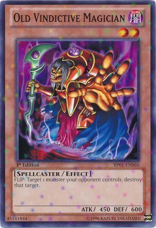Old Vindictive Magician [BP01-EN060] Starfoil Rare - PCA Designer Toys