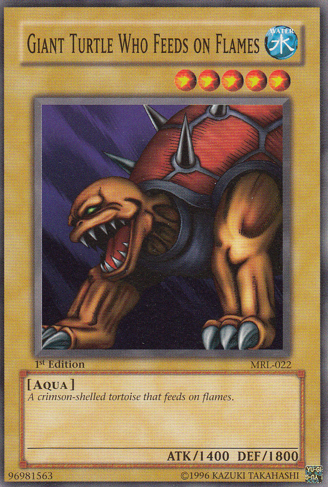 Giant Turtle Who Feeds on Flames [MRL-022] Common - PCA Designer Toys