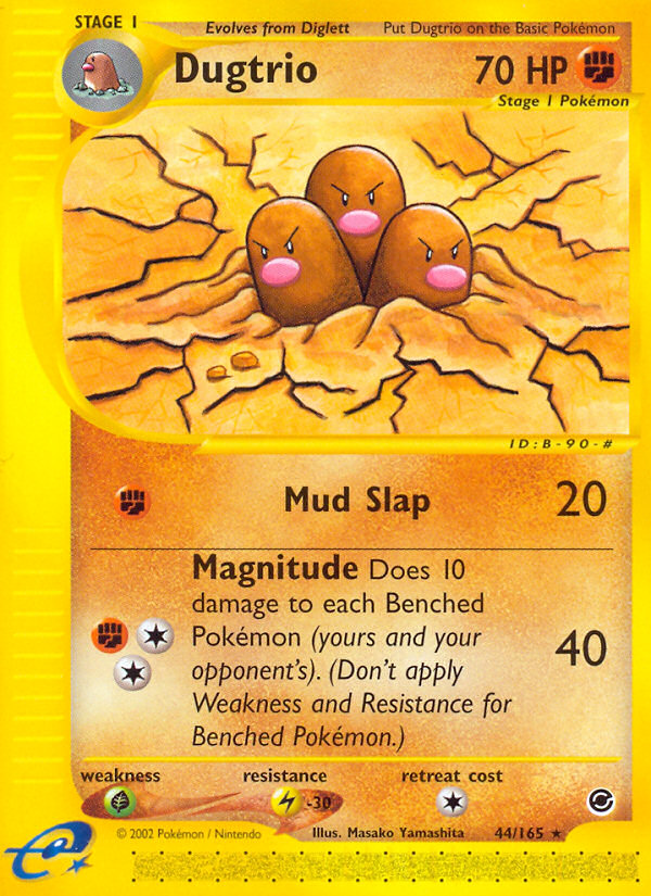 Dugtrio (44/165) [Expedition: Base Set] - PCA Designer Toys