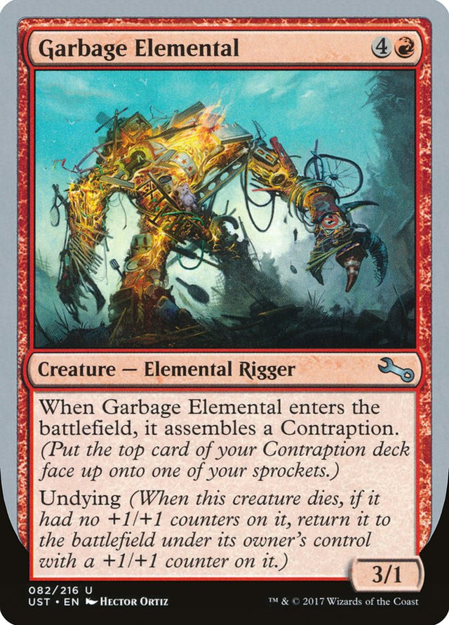 Garbage Elemental (3/1 Creature) [Unstable] - PCA Designer Toys