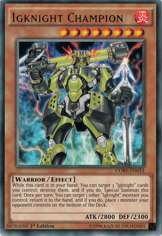 Igknight Champion [CORE-EN033] Rare - PCA Designer Toys