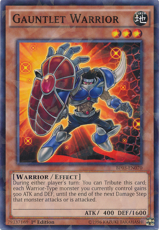 Gauntlet Warrior [BP03-EN070] Shatterfoil Rare - PCA Designer Toys