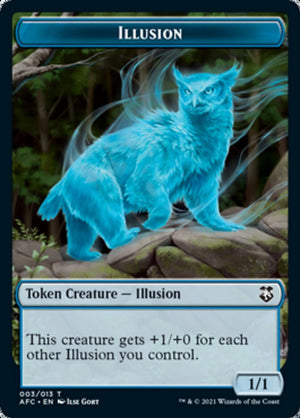 Champion of Wits // Illusion Double-sided Token [Dungeons & Dragons: Adventures in the Forgotten Realms Commander Tokens]