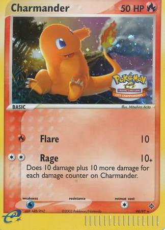 Charmander (98/97) (City Championship Promo) [EX: Dragon] - PCA Designer Toys