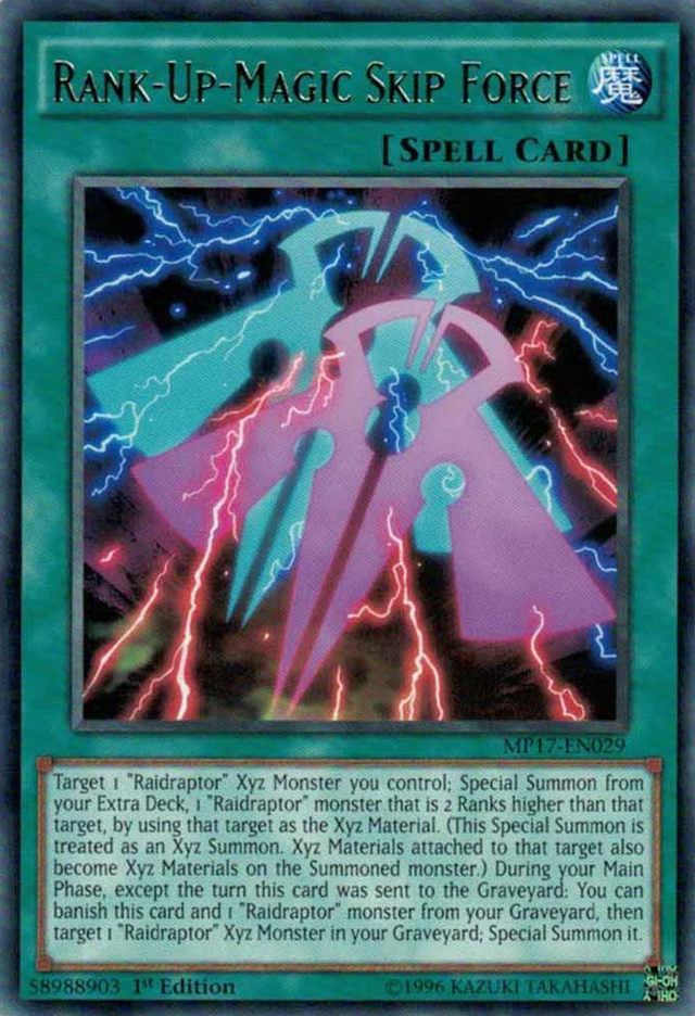 Rank-Up-Magic Skip Force [MP17-EN029] Rare - PCA Designer Toys
