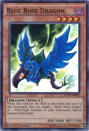 Blue Rose Dragon [LC5D-EN093] Super Rare - PCA Designer Toys