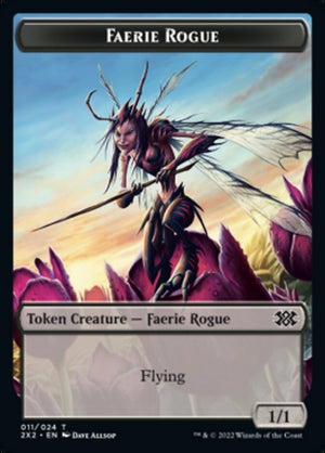 Faerie Rogue // Eldrazi Scion Double-sided Token [Double Masters 2022 Tokens] - PCA Designer Toys