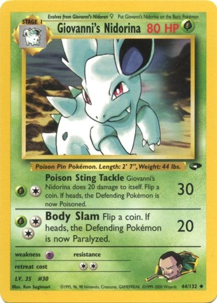 Giovanni's Nidorina (44/132) [Gym Challenge Unlimited] - PCA Designer Toys
