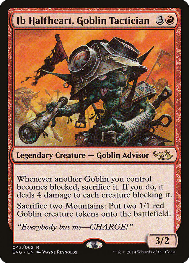 Ib Halfheart, Goblin Tactician (Elves vs. Goblins) [Duel Decks Anthology] - PCA Designer Toys