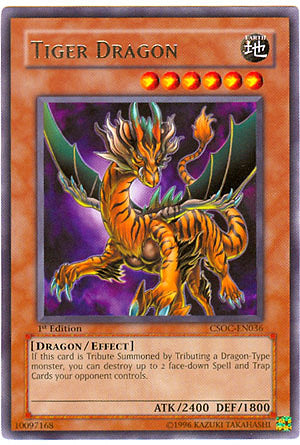 Tiger Dragon [CSOC-EN036] Rare - PCA Designer Toys