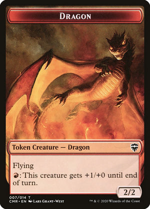 Dragon // Treasure Token [Commander Legends Tokens] - PCA Designer Toys