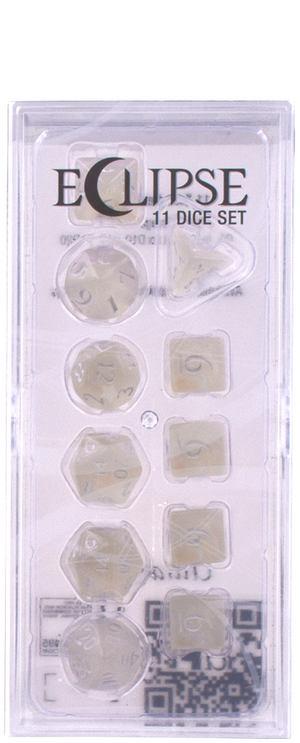 Ultra PRO: 11-Dice Set - Eclipse (Arctic White)
