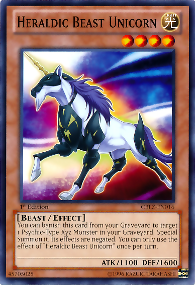 Heraldic Beast Unicorn [CBLZ-EN016] Common - PCA Designer Toys