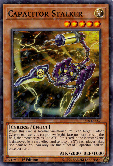 Capacitor Stalker [SP18-EN007] Starfoil Rare - PCA Designer Toys