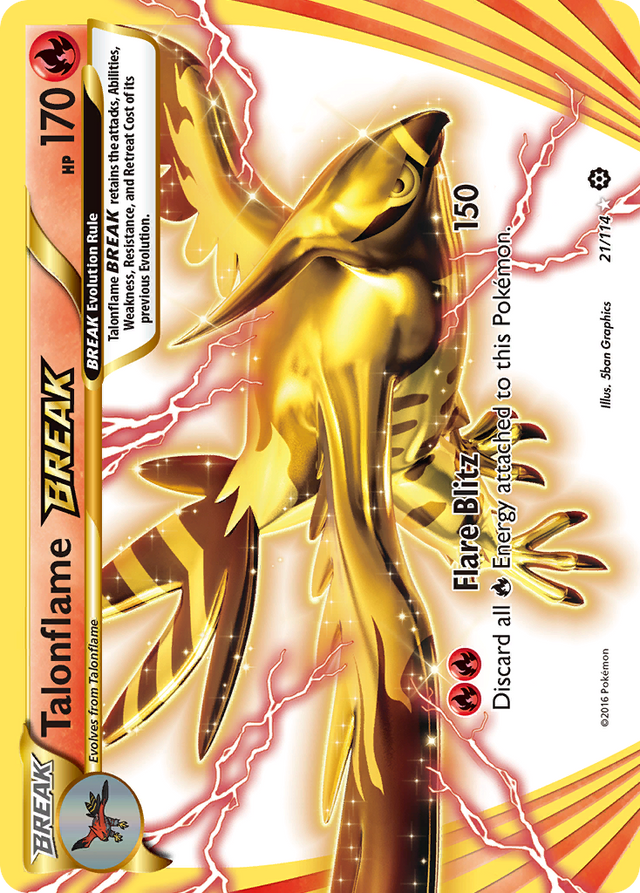 Talonflame BREAK (21/114) [XY: Steam Siege] - PCA Designer Toys