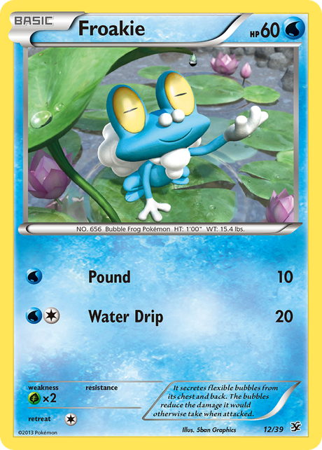 Froakie (12/39) [XY: Kalos Starter Set] - PCA Designer Toys