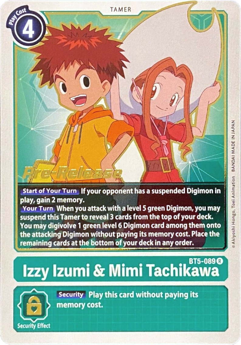 Izzy Izumi & Mimi Tachikawa [BT5-089] [Battle of Omni Pre-Release Promos]