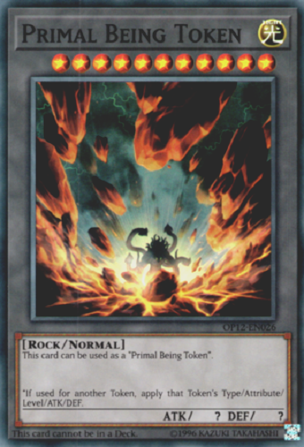 Primal Being Token [OP12-EN026] Super Rare - PCA Designer Toys