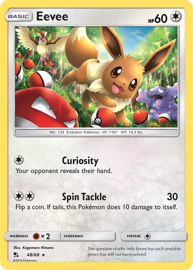 Eevee (48/68) [Sun & Moon: Hidden Fates] - PCA Designer Toys