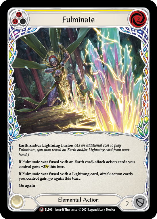 Fulminate [U-ELE091] (Tales of Aria Unlimited)  Unlimited Rainbow Foil - PCA Designer Toys