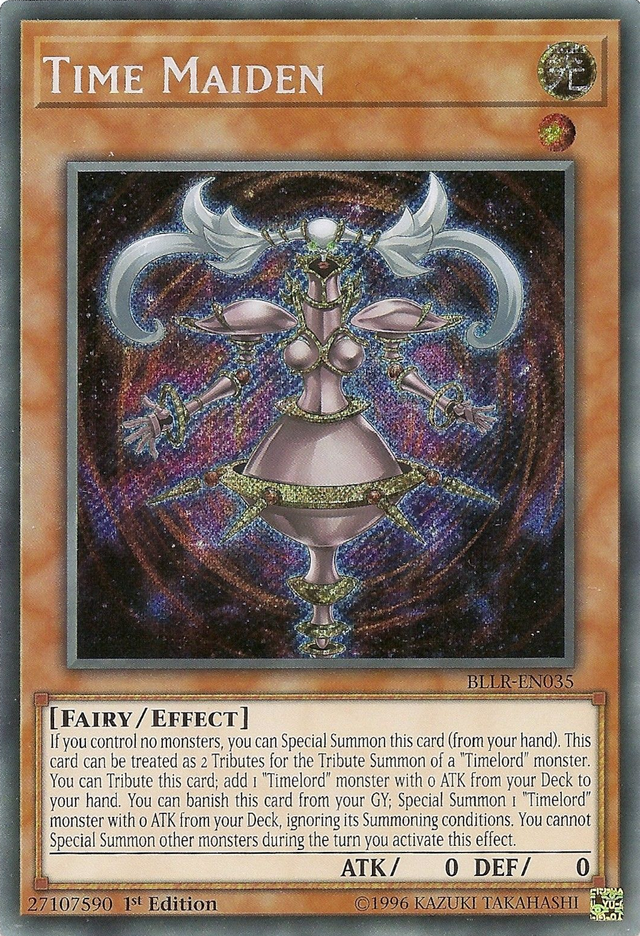 Time Maiden [BLLR-EN035] Secret Rare - PCA Designer Toys