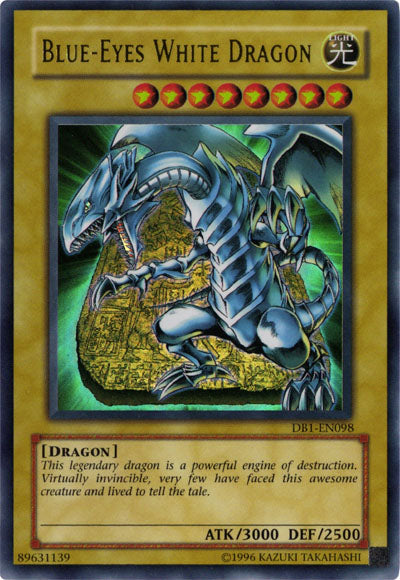 Blue-Eyes White Dragon [DB1-EN098] Ultra Rare - PCA Designer Toys
