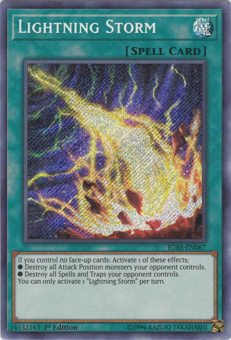 Lightning Storm [IGAS-EN067] Secret Rare - PCA Designer Toys