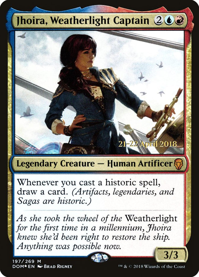Jhoira, Weatherlight Captain [Dominaria Prerelease Promos] - PCA Designer Toys
