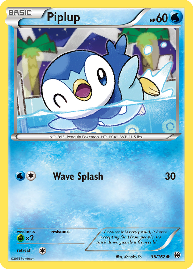 Piplup (36/162) [XY: BREAKthrough] - PCA Designer Toys