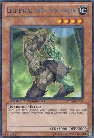Elemental Hero Woodsman [DT04-EN058] Rare - PCA Designer Toys